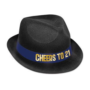 "Cheers to 21" Top Hat