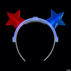 Patriotic Glow Stick Star Headbands