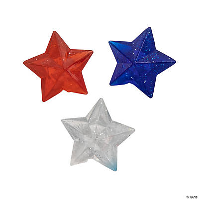 Patriotic Star-Shaped Bouncy Balls