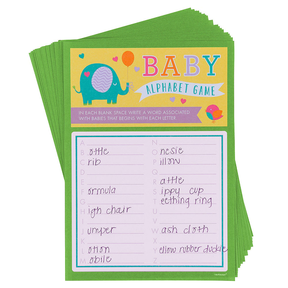 A to Z Baby Shower Game