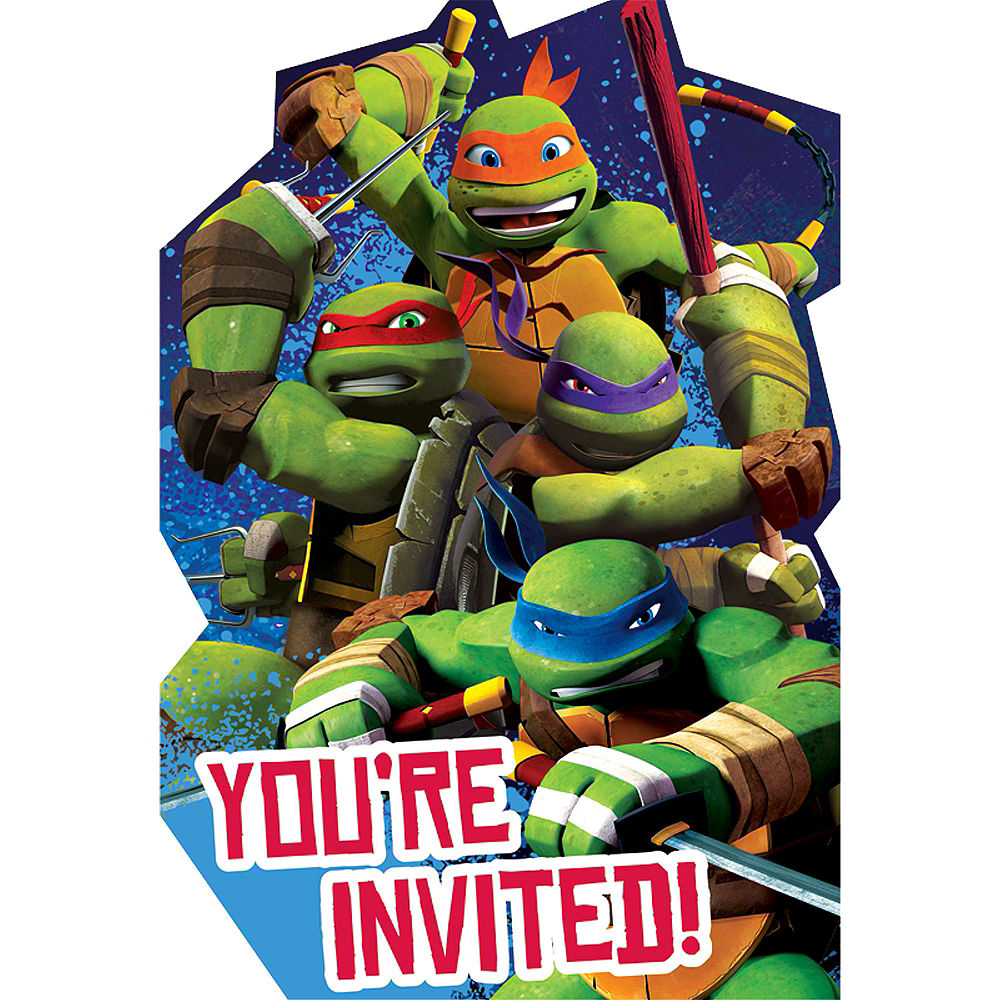 Teenage Mutant Ninja Turtles Invitations, 8 ct.