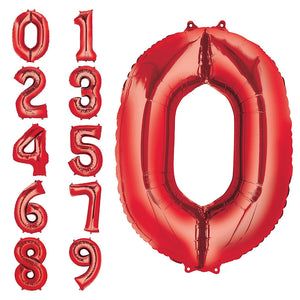 Large 34" Helium SuperShape Numbers