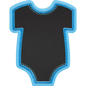 Blue Bodysuit Chalkboard Easel Sign