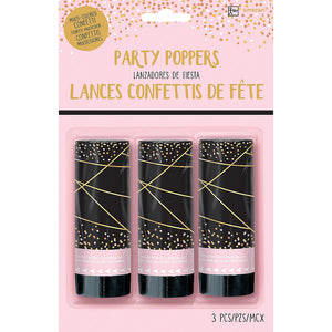 Party Poppers 3 Count