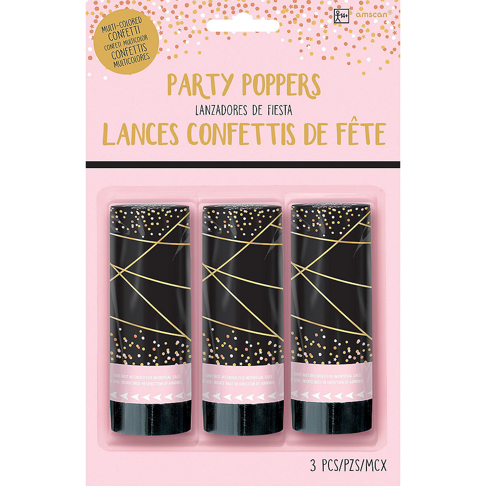 Party Poppers 3 Count
