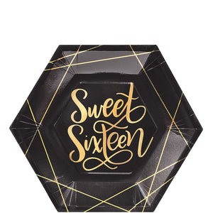 Elegant Sweet 16 Tableware Pattern