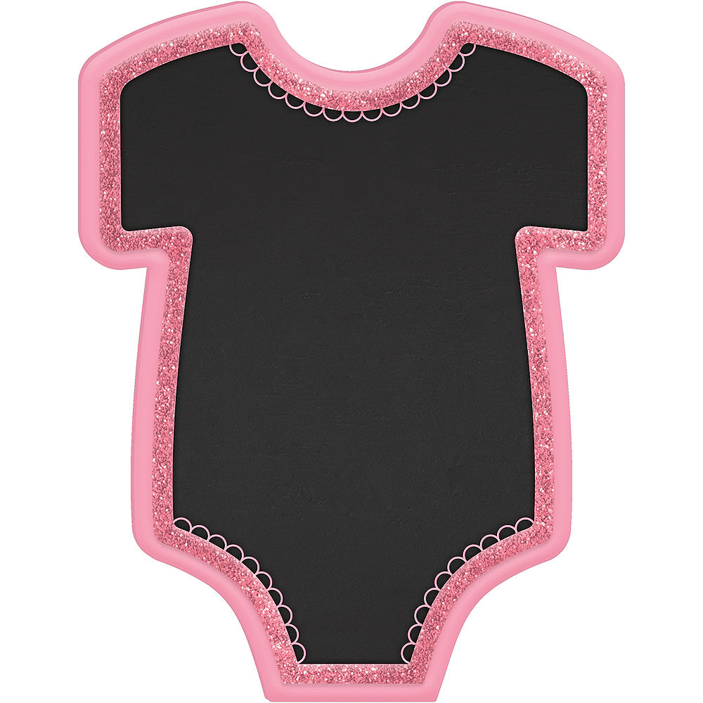 Pink Bodysuit Chalkboard Easel Sign