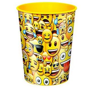 Yellow Emojis Plastic Favor Cup
