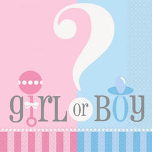 Load image into Gallery viewer, Boy or Girl Baby Shower/Gender Reveal Tableware Pattern
