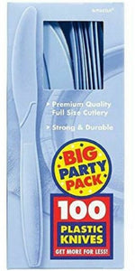 Party Pack Premium Plastic Knives 100ct