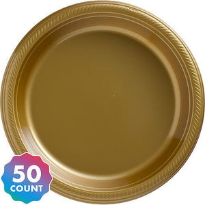 Party Pack Plastic Dinner Plates 50ct
