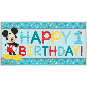 Mickey Mouse 1st Birthday Banner