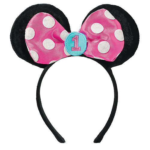 Minnie Mouse 1st Birthday Headband