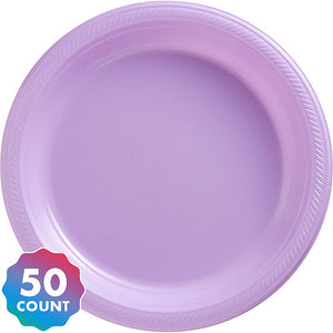 Party Pack Plastic Dinner Plates 50ct