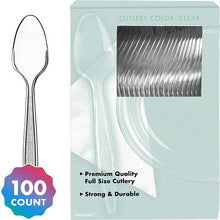 Load image into Gallery viewer, Party Pack Premium Plastic Spoons 100ct
