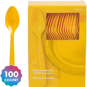 Party Pack Premium Plastic Spoons 100ct