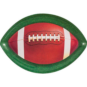 Oval Football Plastic Serving Platter