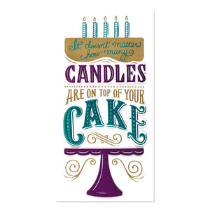 Candles and Cake Birthday Card