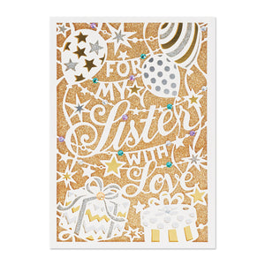 "For My Sister with Love" Greeting Card