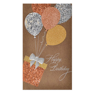 Glitter Balloon Birthday Card